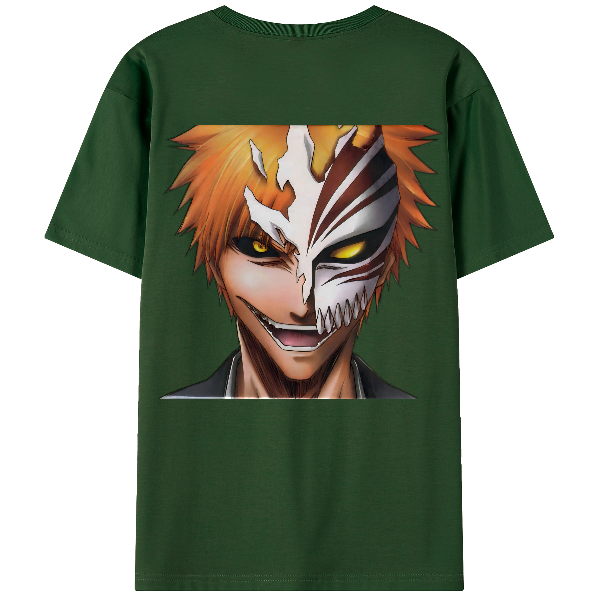 （画像用） ブリーチ 黒崎一護（くろさき いちご）BLEACH Kurosaki Ichigo 綿100％半袖Tシャツ（背面プリント）
